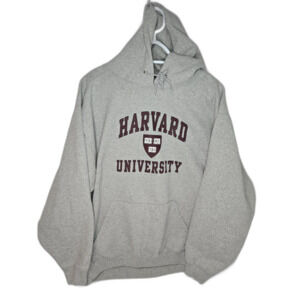 Vintage Harvard University Hoodie | Men's Size L USA Made | The Cotton Exchange